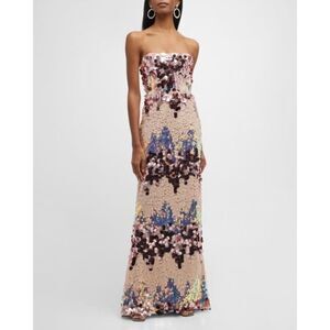 Bronx and Banco Farah Strapless Blush Gown XS